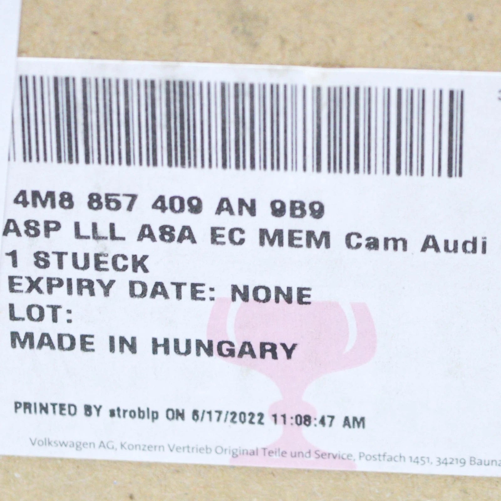 NEW AUDI Q8 RSQ8 LEFT SIDE WING MIRROR MOUNTING LHD 4M8857409AN9B9 ORIGINAL