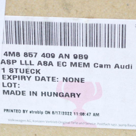 NEW AUDI Q8 RSQ8 LEFT SIDE WING MIRROR MOUNTING LHD 4M8857409AN9B9 ORIGINAL