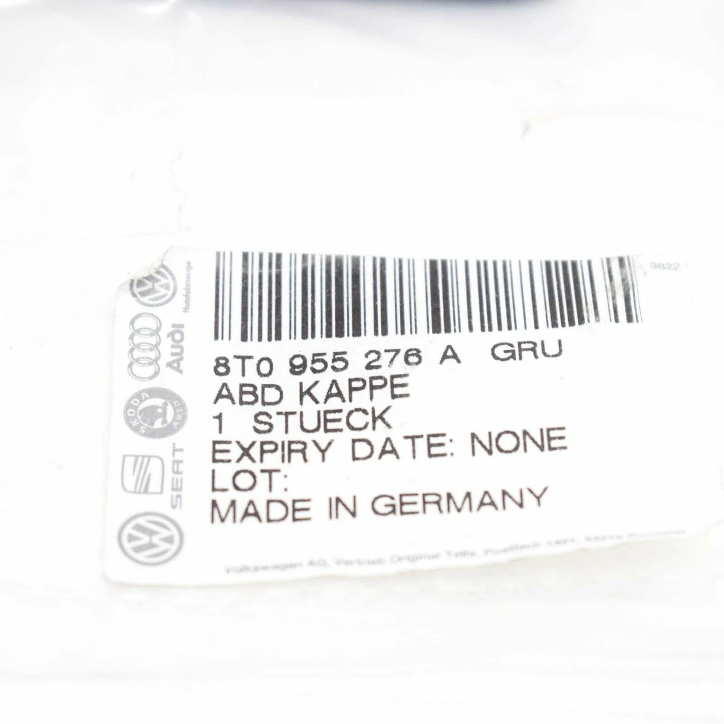 NEW AUDI A5 8T RIGHT HEADLIGHT WASHER COVER CAP 8T0955276AGRU 2010 ORIGINAL