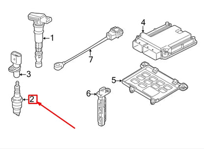 NEW AUDI A8 4H D4 IGNITION SPARK PLUG 06K905601M