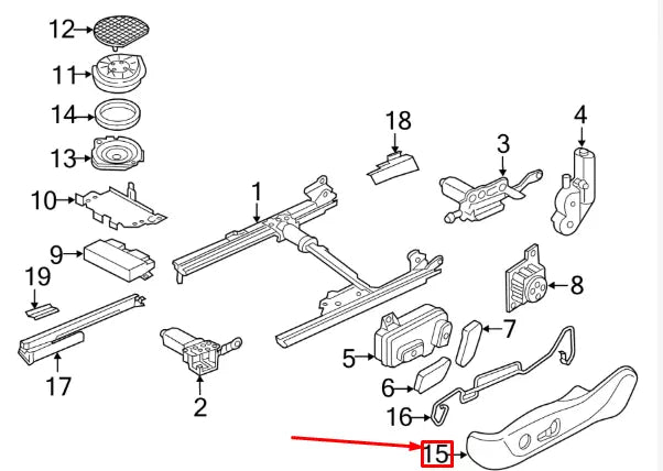 NEW AUDI A5 8T FRONT SEAT LEFT OUTER FRAME TRIM PANEL 8T0881325G4PK