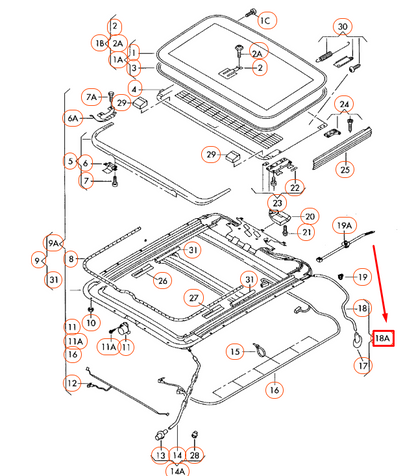 NEW AUDI A8 D3 REAR WATER DRAINAGE HOSE 4E0877203 ORIGINAL