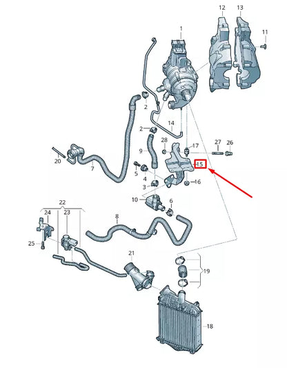 NEW AUDI Q8 4MN ELECTRIC COMPRESSOR BRACKET 4M0145879N ORIGINAL