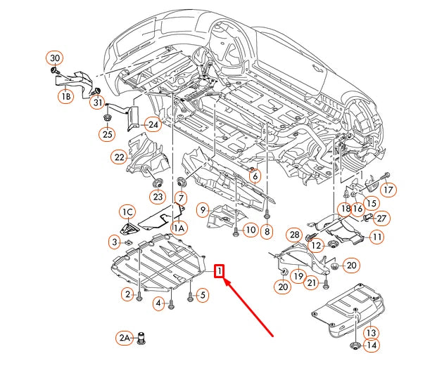 NEW AUDI TT 8J REAR NOISE INSULATION 8J7825238A ORIGINAL