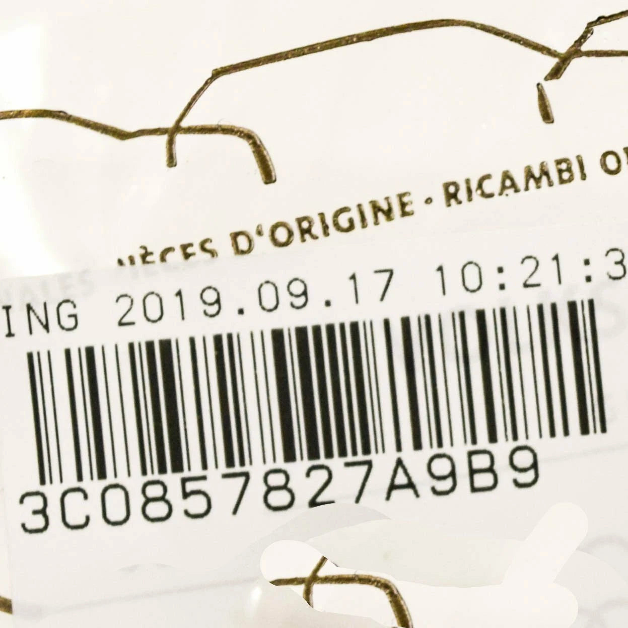 NEW VOLKSWAGEN CC REAR LEFT SEAT BELT GUIDE 3C0857827A9B9 ORIGINAL