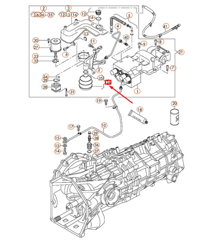 NEW AUDI R8 42 AUTOMATIC GEARBOX PRESSURE ACCUMULATOR 086325585 ORIGINAL