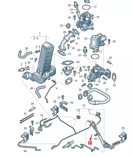 NEW VW TOUAREG 7P MK2 VACUUM HOSE 7P6133798C