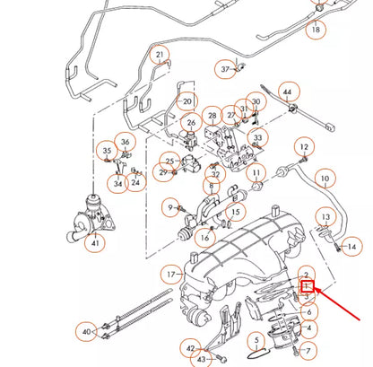 NEW AUDI A4 B7 EXHAUST RECIRCULATION VALVE 03G131501R ORIGINAL