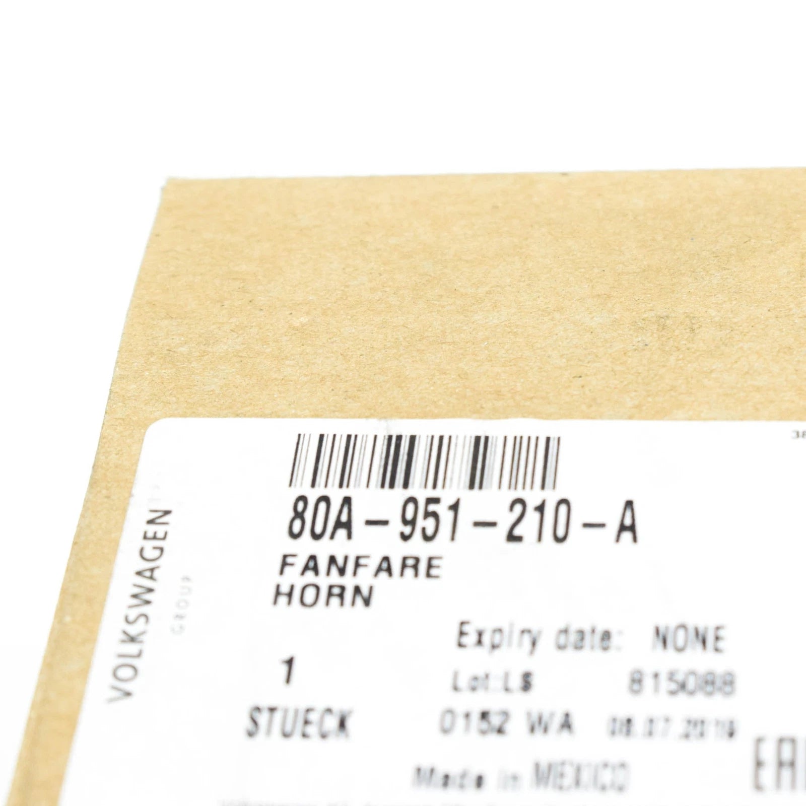 NEW AUDI Q5 FY RIGHT SIDE HIGH TONE HORN 80A951210A ORIGINAL