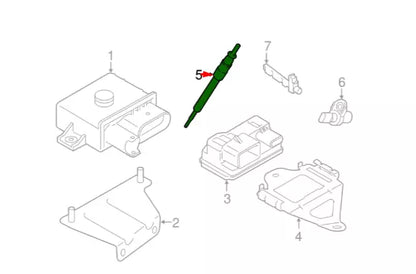 NEW BMW 1 F20 GLOW PLUG 12230035934 0035934 ORIGINAL
