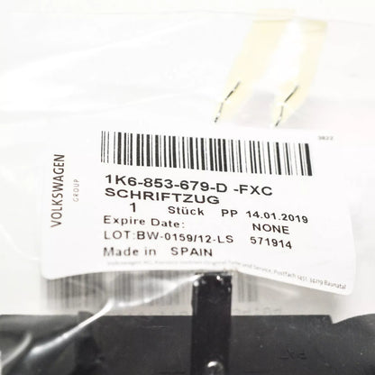 NEW VOLKSWAGEN GOLF MK6 GTI FRONT GRILLE BADGE EMBLEM 1K6853679DFXC ORIGINAL