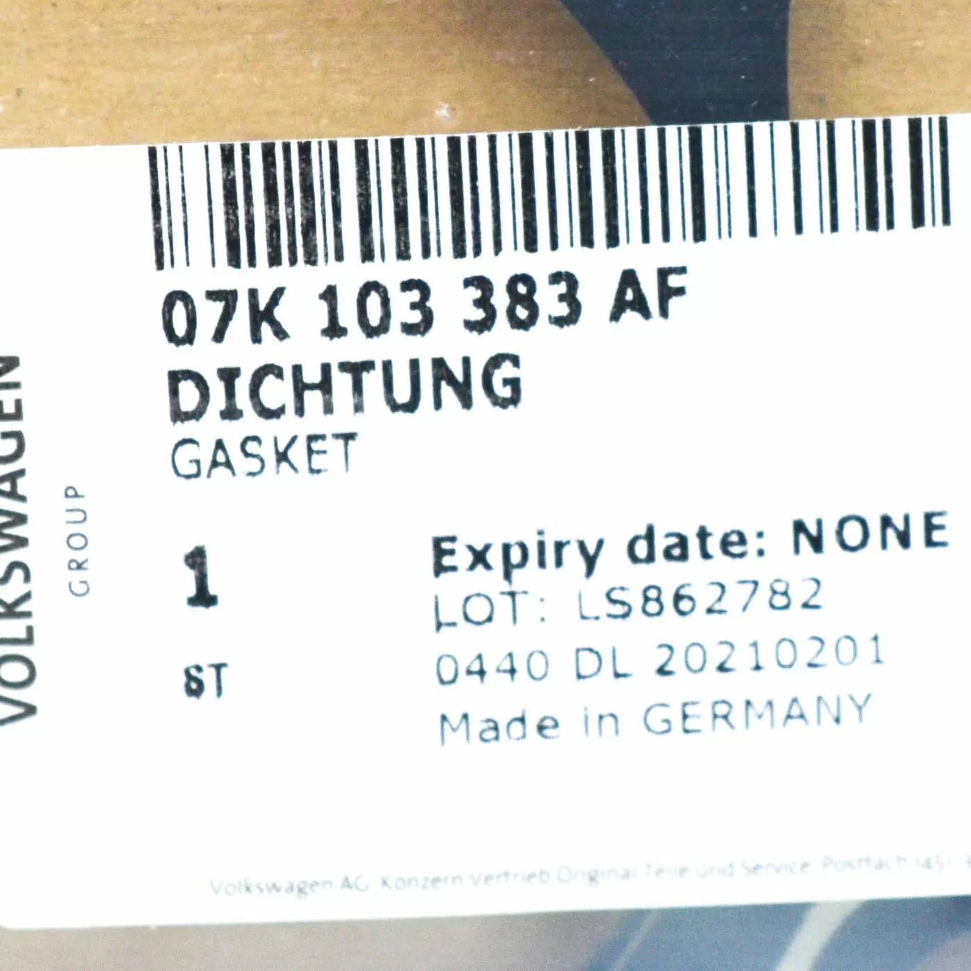 NEW AUDI RS Q3 F3 CYLINDER HEAD GASKET 07K103383AF ORIGINAL