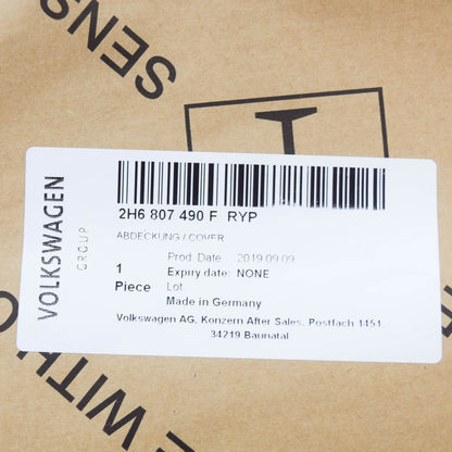 NEW VW AMAROK FRONT BUMPER RIGHT FOG LIGHT GRILLE COVER 2H6807490FRYP ORIGINAL