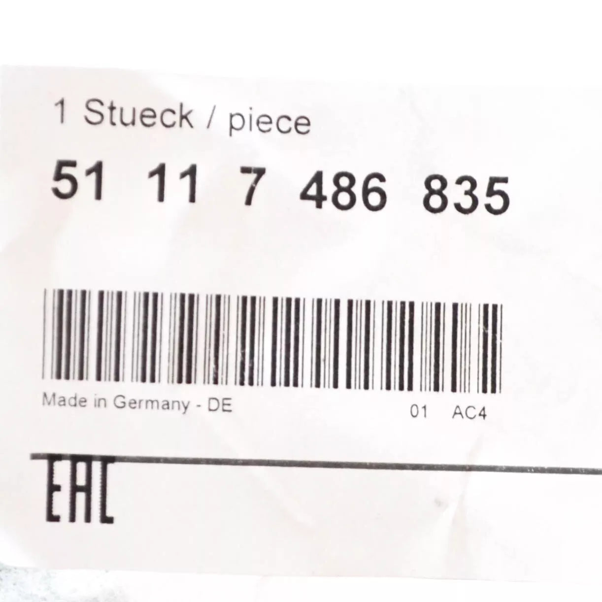 NEW BMW 7 G11 FRONT BUMPER LEFT GRILLE 51117486835 7486835 ORIGINAL