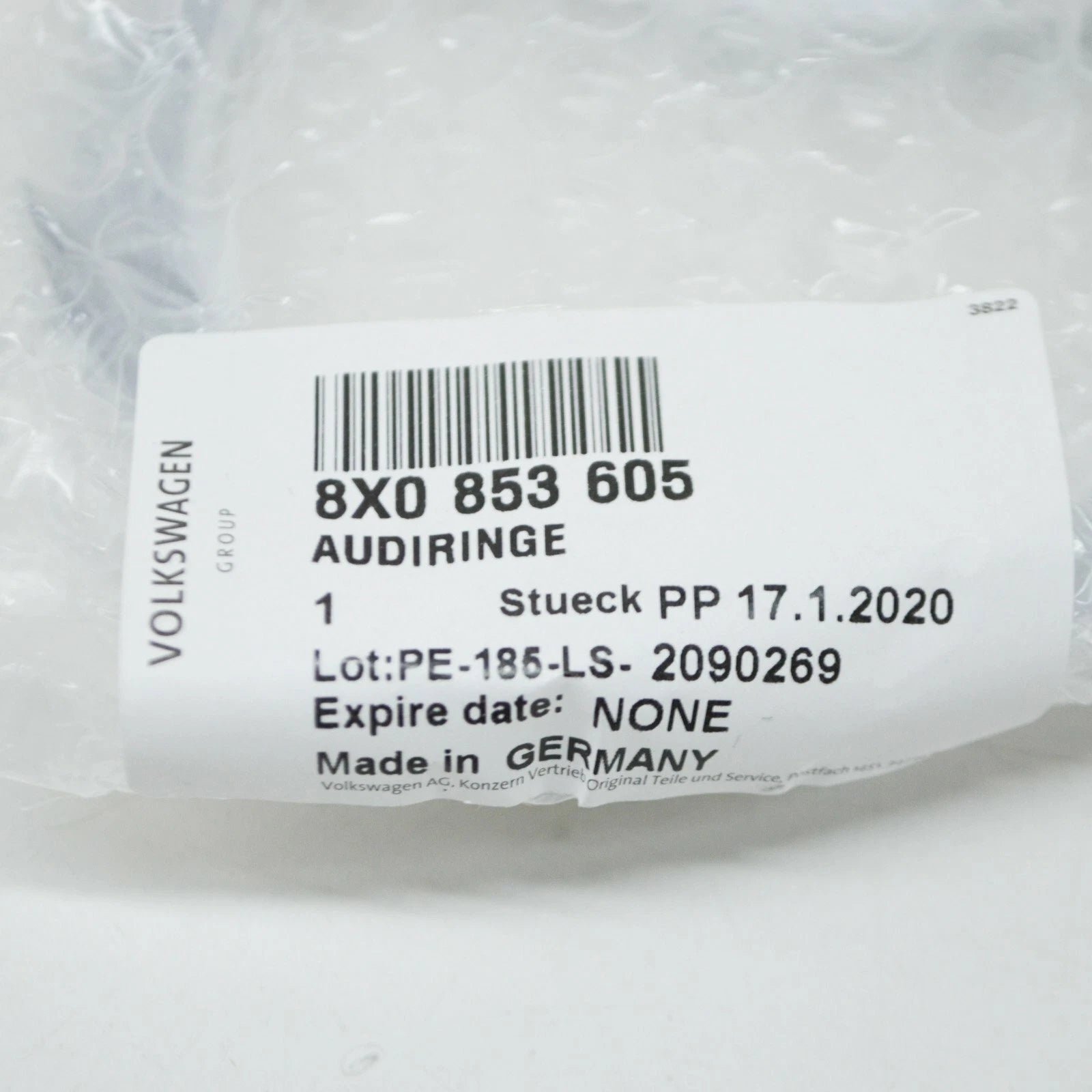 NEW AUDI A1 8X FRONT BUMPER RADIATOR GRILLE EMBLEM 8X0853605