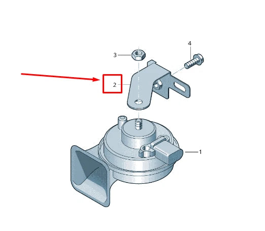 NEW AUDI Q3 F3 LEFT SIGNAL HORN SPRING SHACKLE 83A951229
