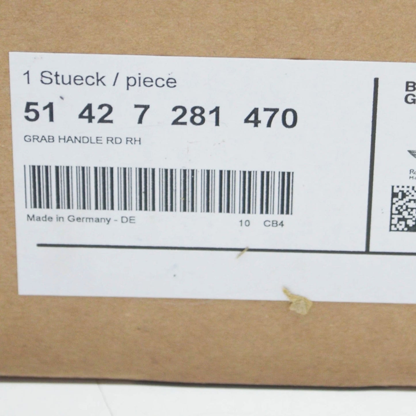 NEW BMW 3 F30 REAR RIGHT PULL HANDLE CARRIER 51427281470 7281470 ORIGINAL