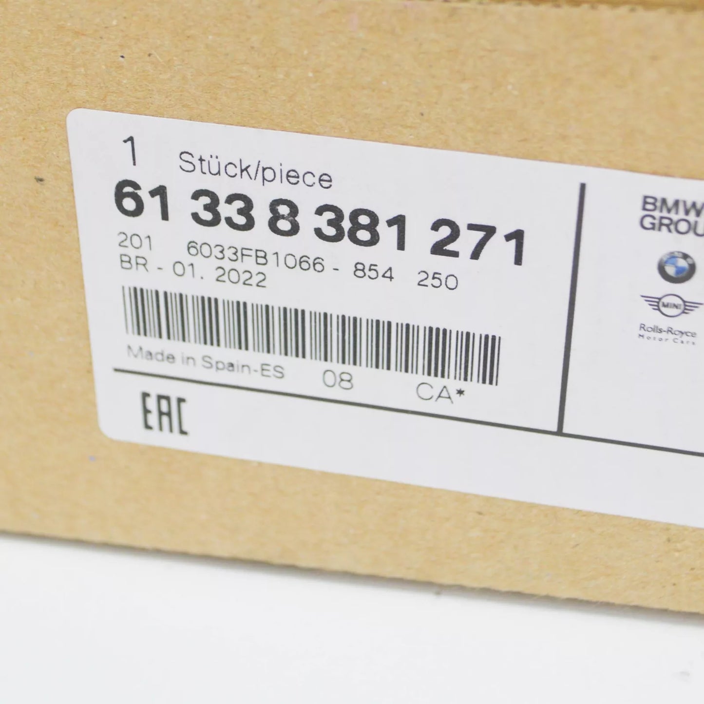 NEW BMW 5 E39 LOW TONE HORN SIGNAL 61338381271 8381271 ORIGINAL