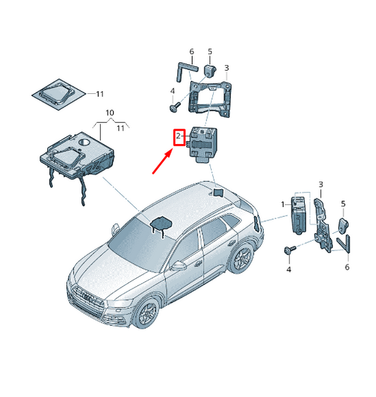new audi a5 sportback f5 rh lane change assist control unit 4m0907566e original