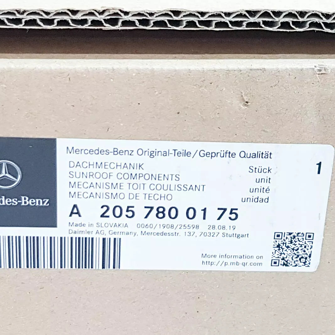 NEW MERCEDES-BENZ C W205 LEFT SLIDING ROOF MECHANICS GUIDE A2057800175 ORIGINAL
