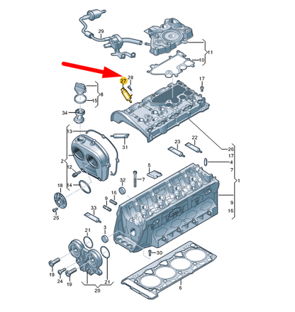 NEW VOLKSWAGEN ARTEON 3H7 ADJUSTER UNIT 06E103697Q ORIGINAL