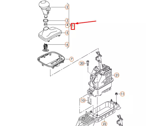 NEW AUDI TT 8J GEARSTICK LEATHER GRIP LHD 8J1713139LVDE ORIGINAL