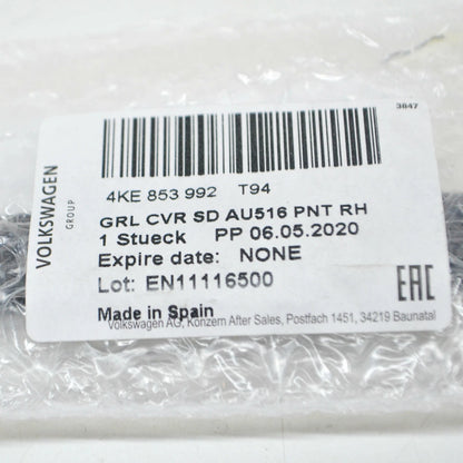 NEW AUDI E-TRON FRONT BUMPER GRILLE RIGHT INSERT 4KE853992T94