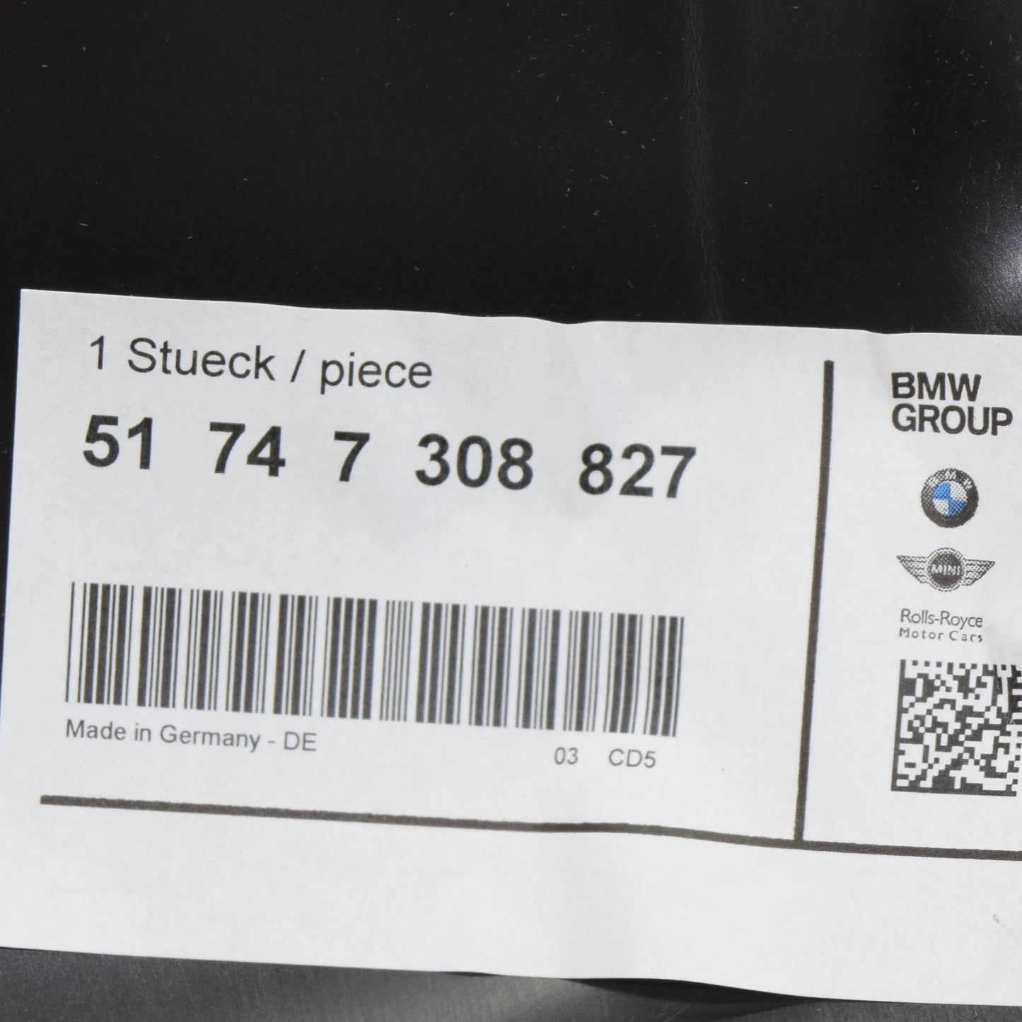 NEW BMW 7 F01 RADIATOR COOLING LEFT AIR DUCT 51747308827 7308827 2015 ORIGINAL