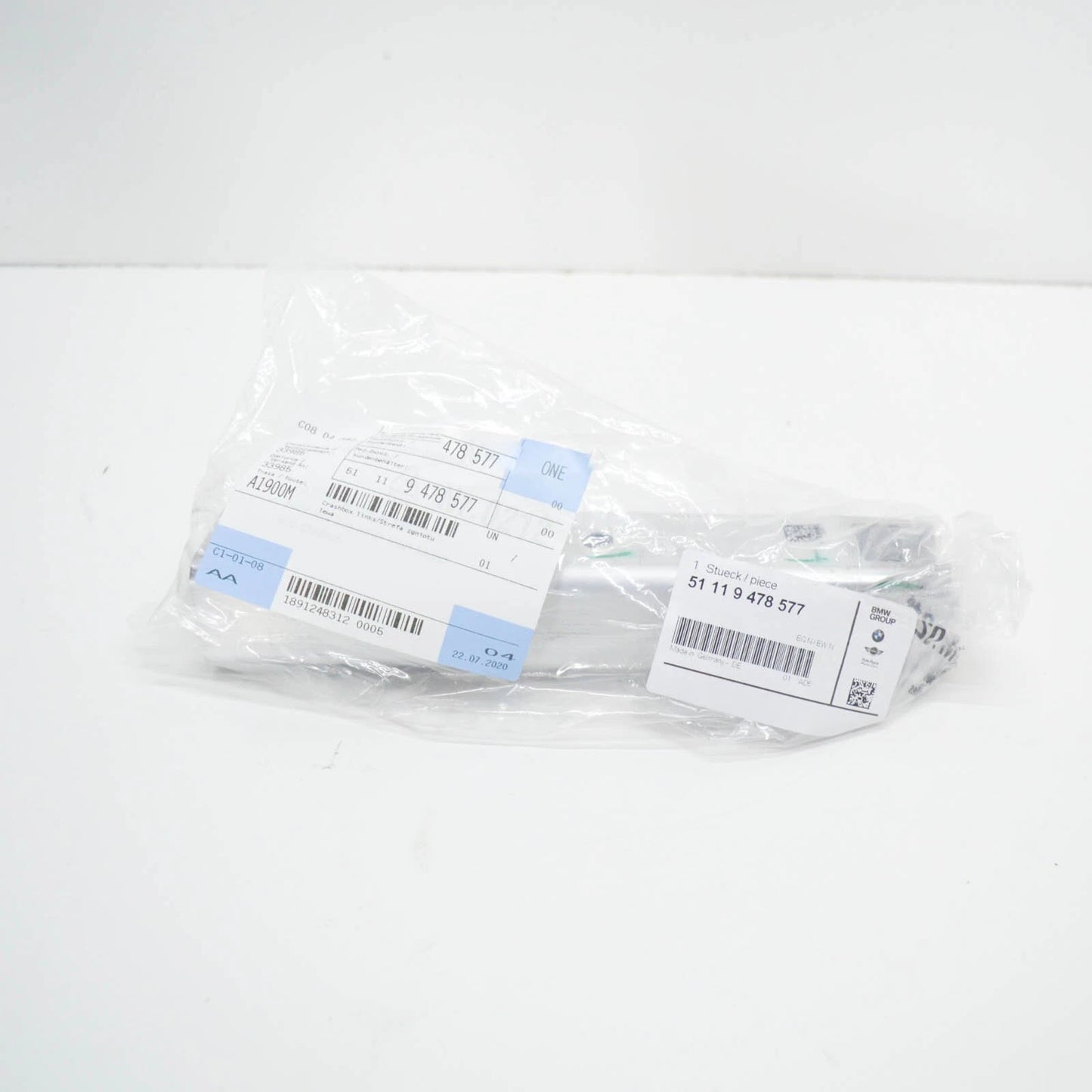 NEW BMW 3 G20 FRONT LEFT CRASH BOX REINFORCEMENT EXTENSION 51119478577 ORIGINAL