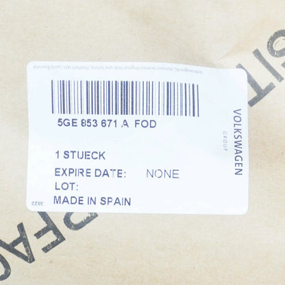 NEW VW GOLF MK7 FRONT BUMPER LOWER CENTER GRILLE 5GE853671AFOD 2015