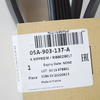 NEW AUDI Q7 4L ALTERNATOR POLY-V-BELT 05A903137A