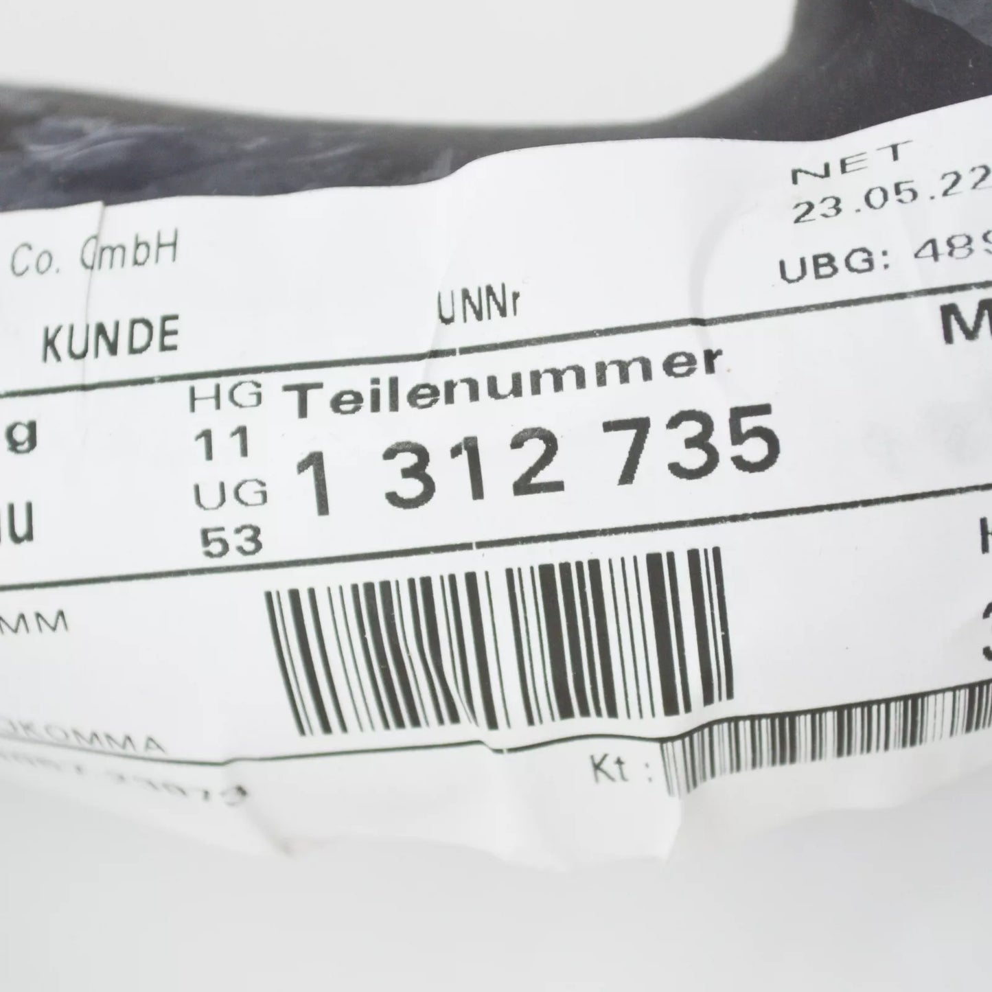 NEW BMW 5 E34 M5 3.5I COOLING SYSTEM WATER HOSE 11531312735 ORIGINAL