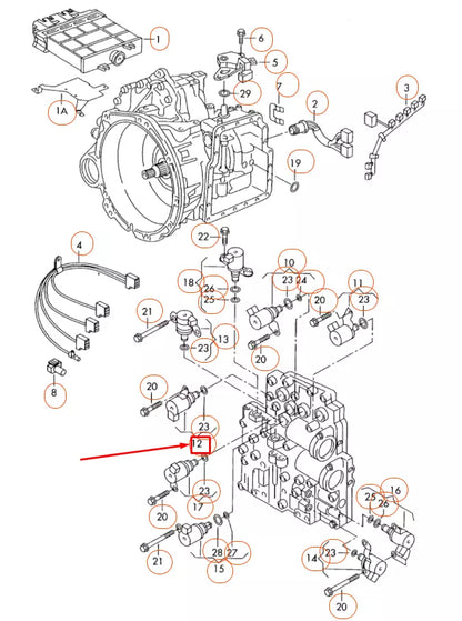 NEW VW SHARAN 7M MK1 TRANSMISSION CONTROL SOLENOID VALVE 09A927331B ORIGINAL