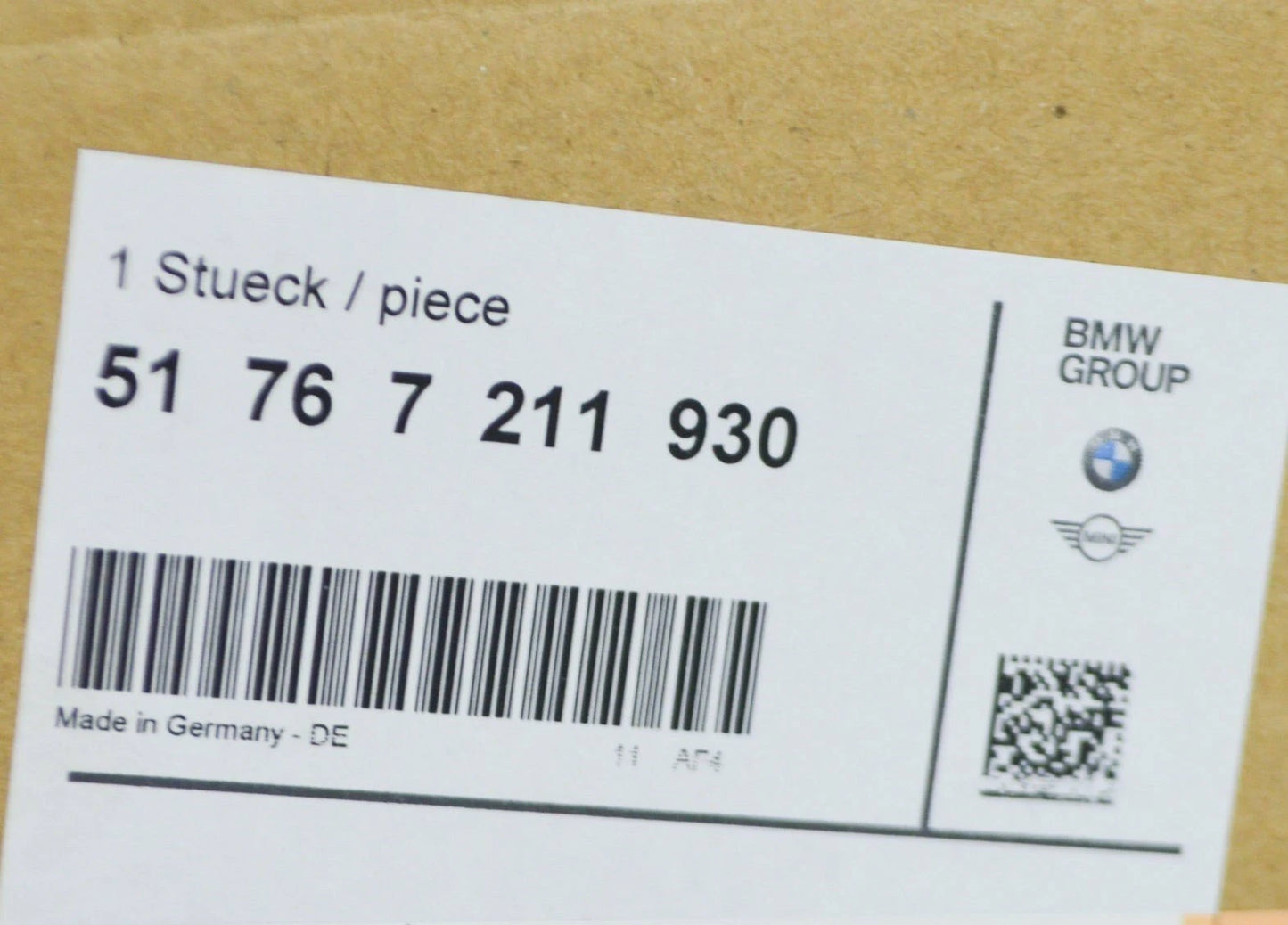 NEW BMW 6 F13 SUPPORT SEAL REAR RIGHT 7211930 51767211930 ORIGINAL