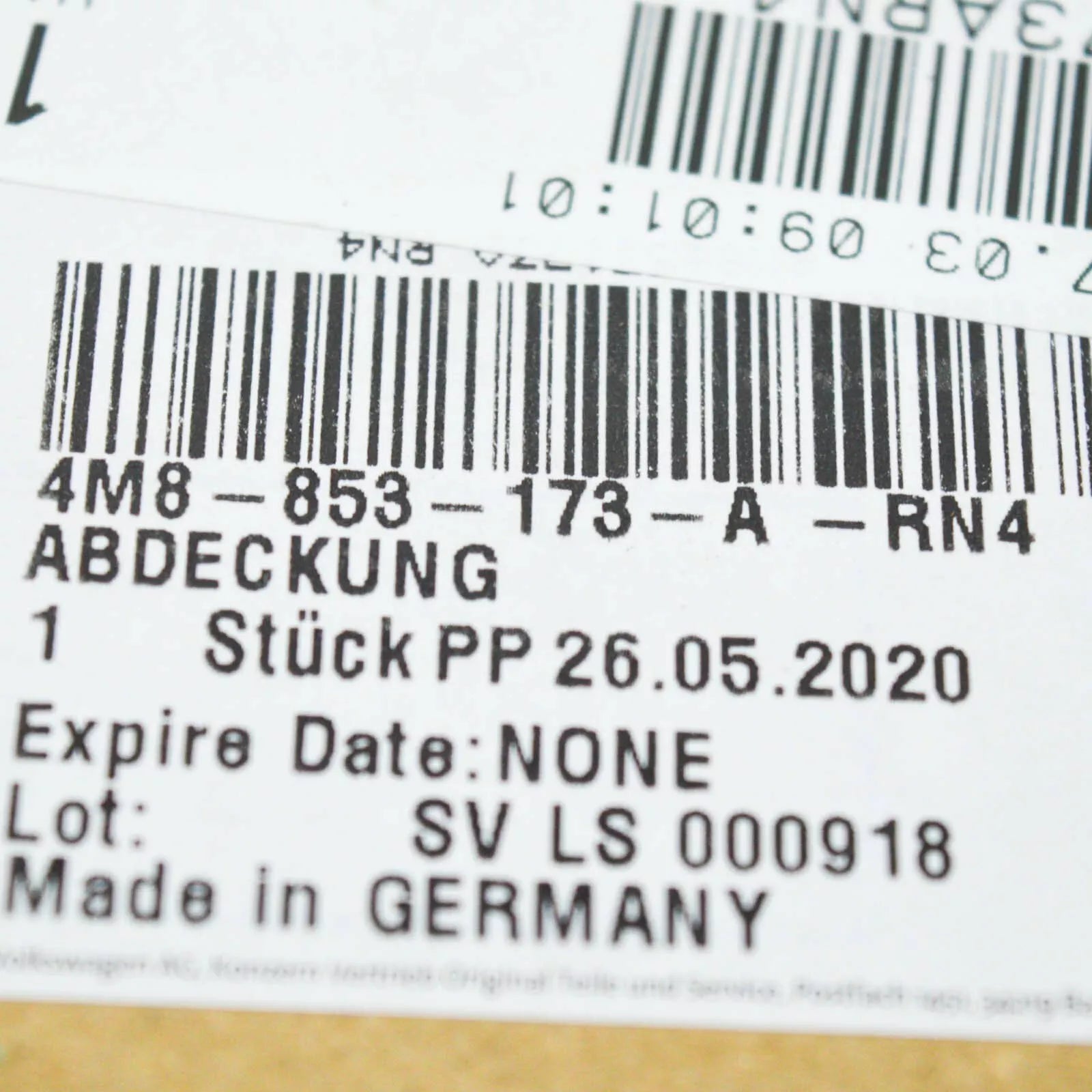 NEW AUDI Q8 FRONT BUMPER GRILLE LEFT MOLDING BEZEL 4M8853173ARN4