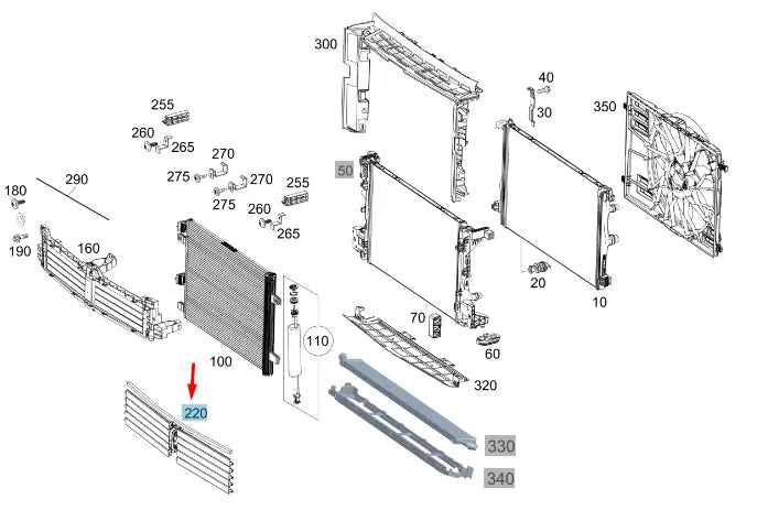 NEW MERCEDES-BENZ CLA C118 FRONT LOWER AIR REGULATION SYSTEM A1775008000