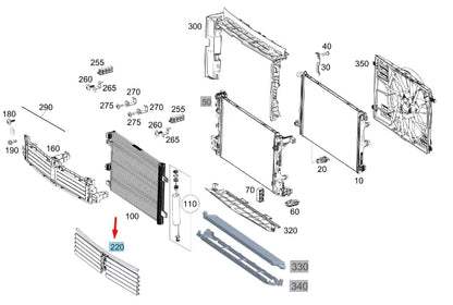 NEW MERCEDES-BENZ CLA C118 FRONT LOWER AIR REGULATION SYSTEM A1775008000