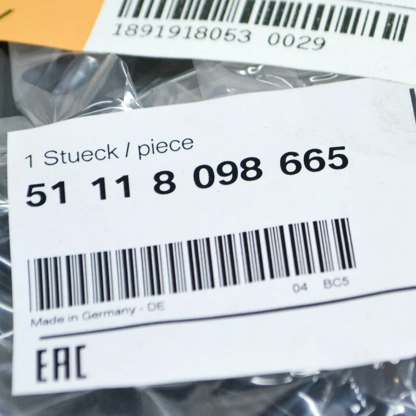 NEW BMW 5 G30 M FRONT LEFT BUMPER COVER GRILLE 51118098665 ORIGINAL