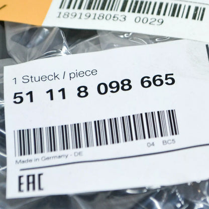 NEW BMW 5 G30 M FRONT LEFT BUMPER COVER GRILLE 51118098665 ORIGINAL