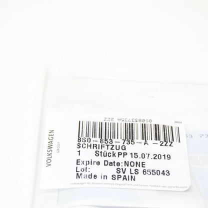 NEW AUDI TTS 8S REAR TRUNK LID EMBLEM BADGE 8S0853735A2ZZ 2016