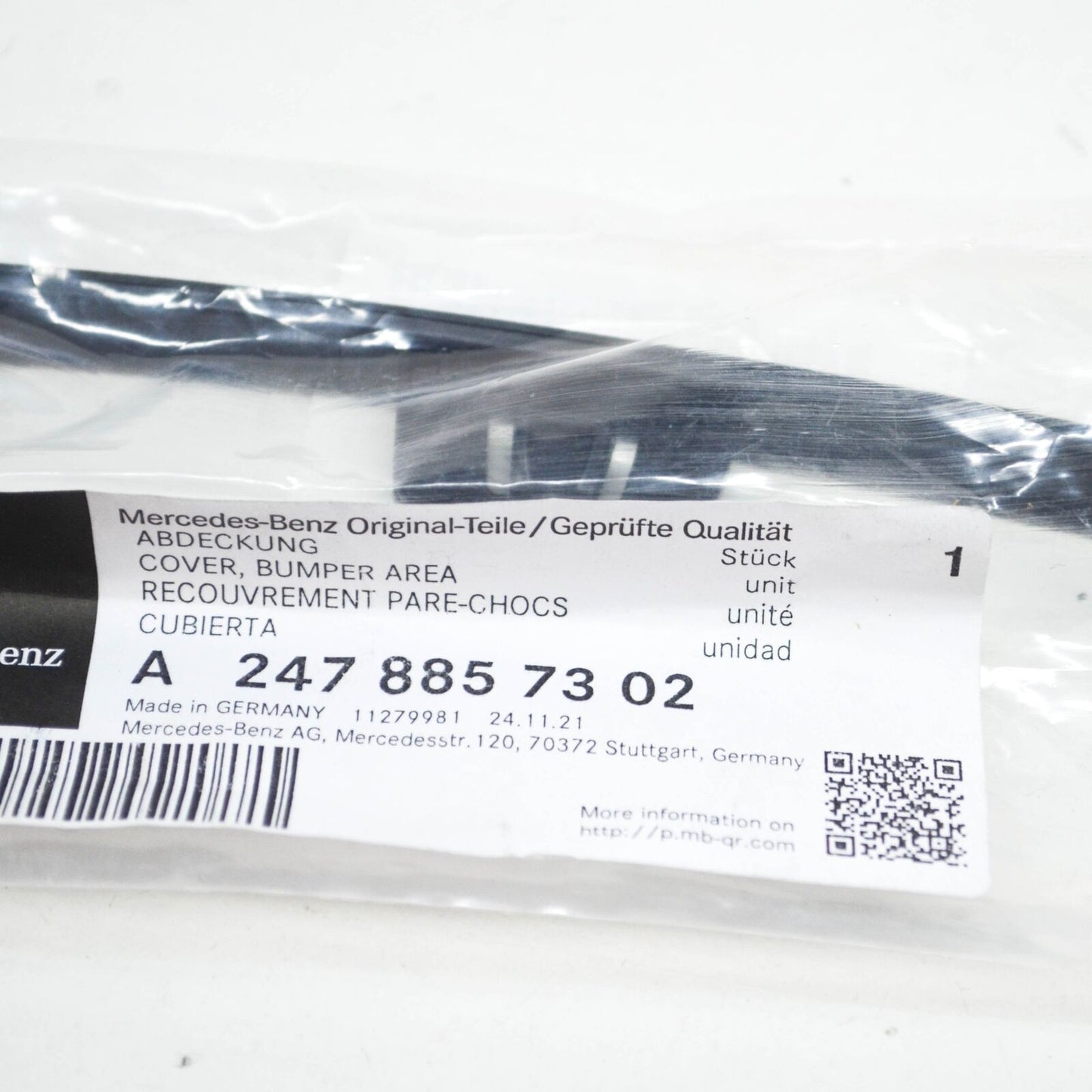 NEW MB B SPORTS TOURER W247 FRONT BUMPER LEFT BOTTOM STRIP A2478857302 ORIGINAL