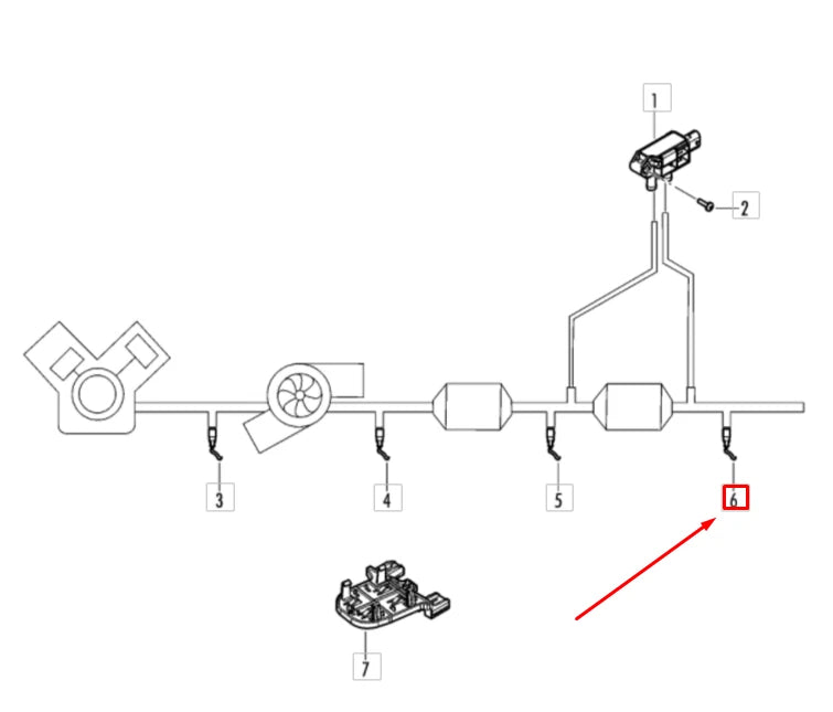 NEW VOLKSWAGEN BEETLE A5 EXHAUST GAS TEMPERATURE SENSOR 03L906088EG ORIGINAL