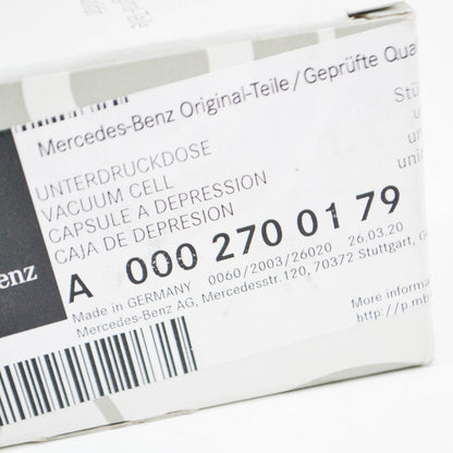 NEW MERCEDES-BENZ S W108 VACUUM BOX A0002700179 ORIGINAL