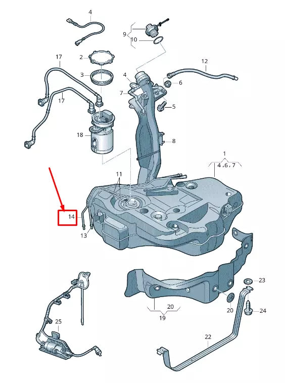 NEW VW EOS 1F FUEL TANK VACUUM PIPE 1Q0201983A