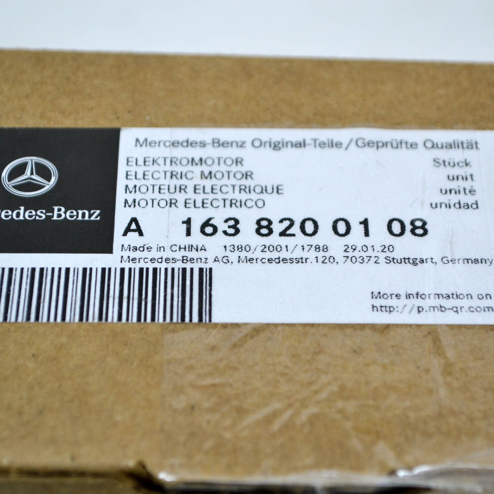NEW MB M-CLASS W163 HEATER FLAP MOTOR ACTUATOR A1638200108 4.3 PETROL ORIGINAL