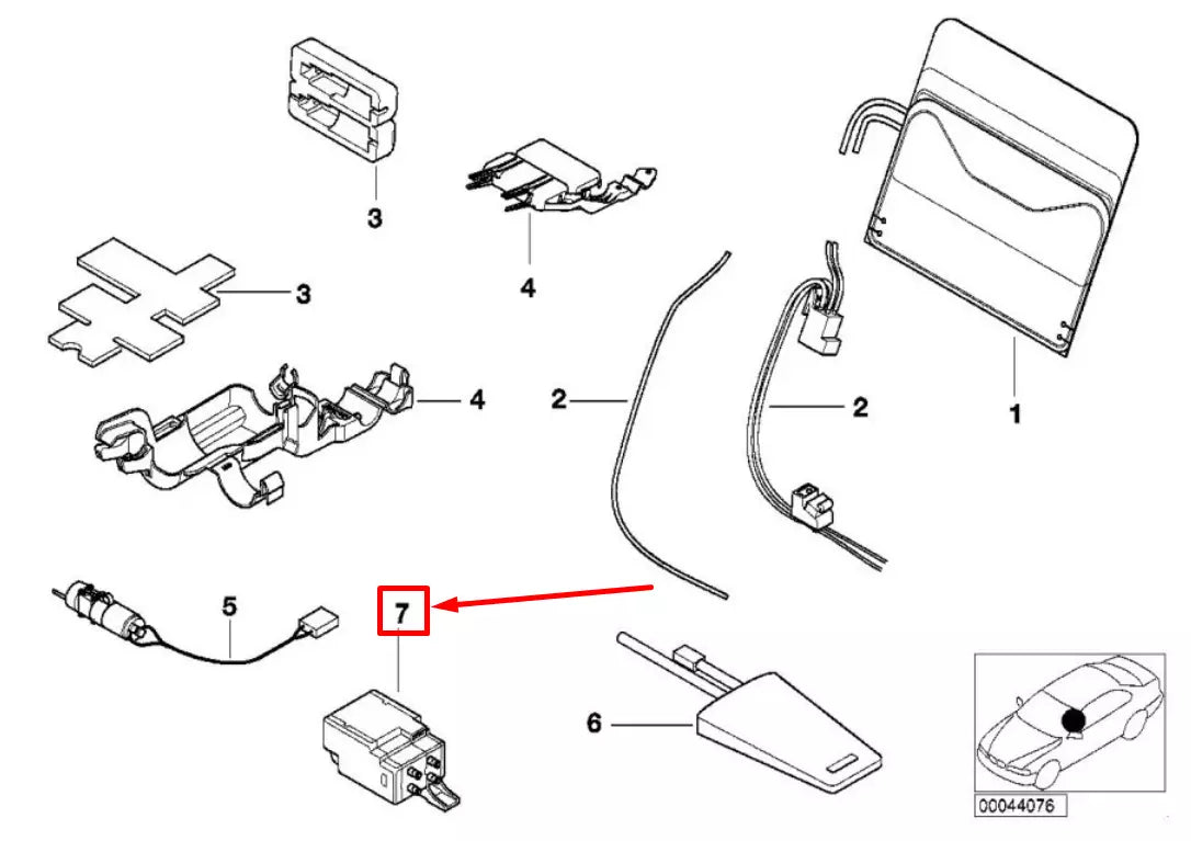 NEW BMW 5 E60 FRONT LUMBAR SUPPORT VALVE 67668385632 8385632 ORIGINAL