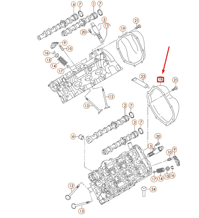 NEW AUDI A4 B8 ENGINE TIMING COVER 06E109285H