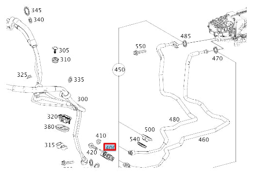 NEW MB S W222 AIR CONDITIONER EXPANSION SHUT OFF-VALVE A2228305206