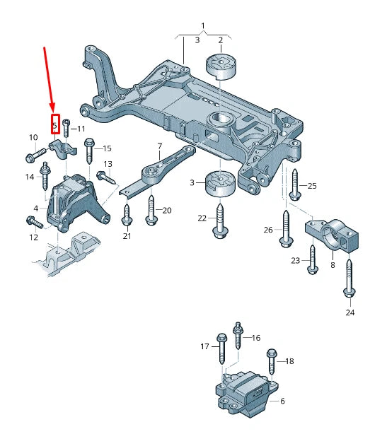 NEW AUDI RSQ3 8U RIGHT ENGINE SUPPORT 8U0199517