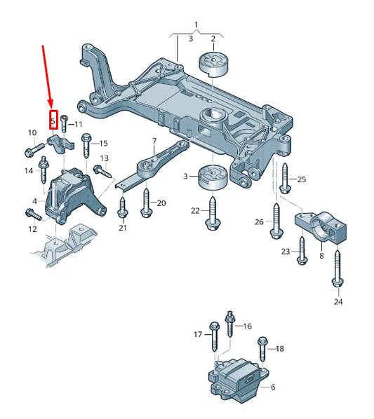 NEW AUDI RSQ3 8U RIGHT ENGINE SUPPORT 8U0199517